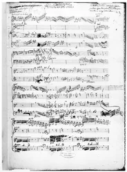 Página de apertura de la partitura de 